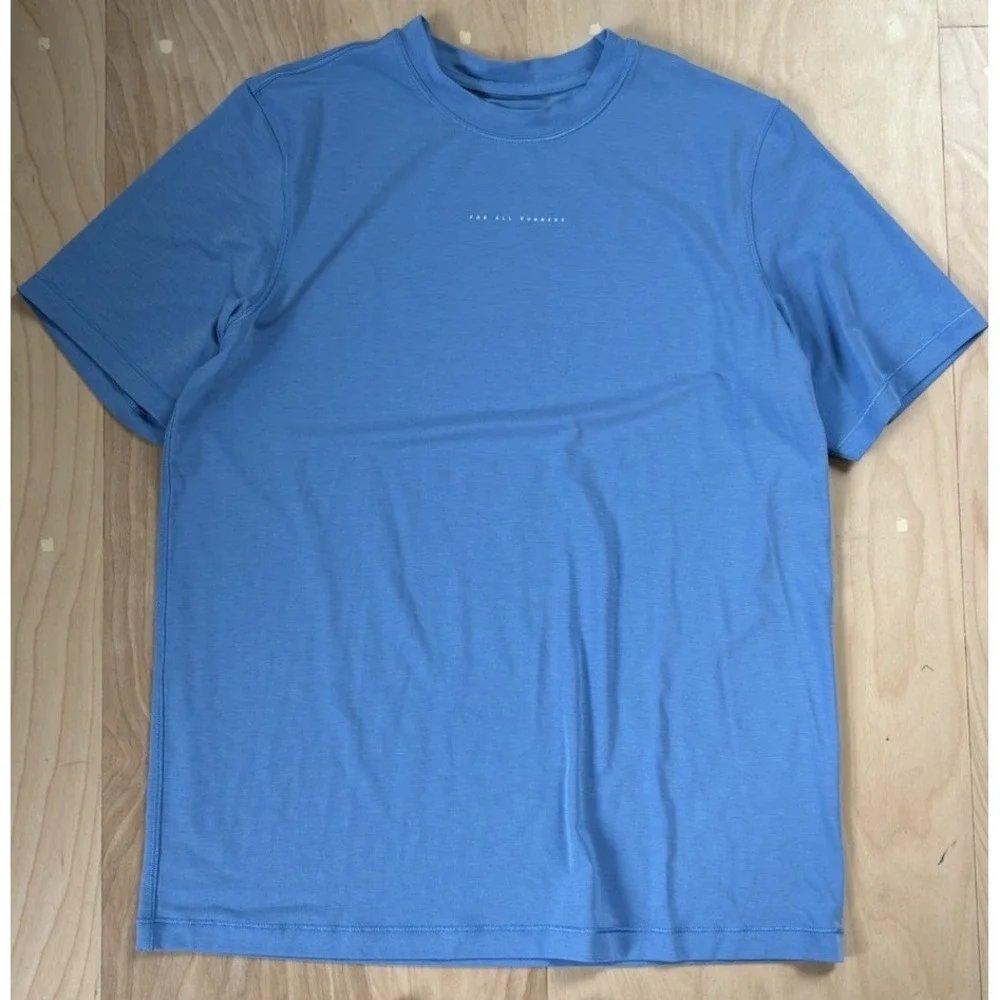 Lululemon Jersey Training Short-Sleeve Shirt For All Runners Tee Blue Women's 6